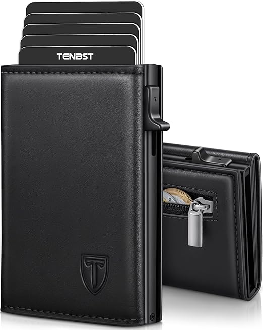 TENBST Leather Men's Wallet: Durable and Convenient Card Holder