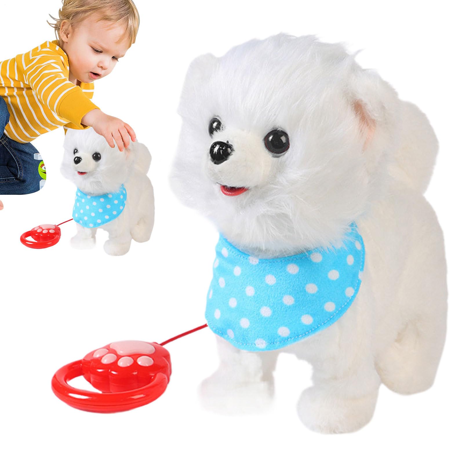 Jouet chien qui marche et aboie, la peluche électrique sans contrainte
