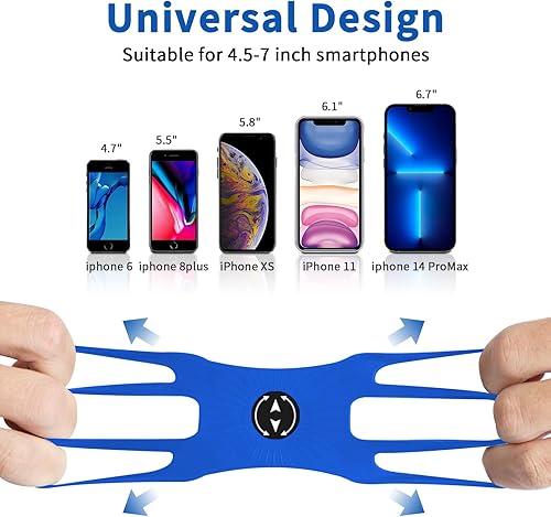 Miniatura 3 de Soporte de teléfono 3 en 1 para correr, muñequera, soporte para bicicleta, rotación de 360 y desmontable, para todos los teléfonos celulares de