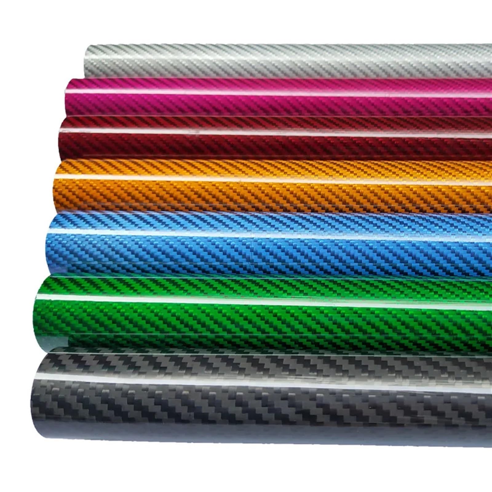 2Pcs 500mm 3K Colorful Full Carbon Fiber Tube,Rods with Color for RC Underwater Drones, Bike and Plant Protection Machine Carbon Fiber Square Tube(12x10x500mm Orange)