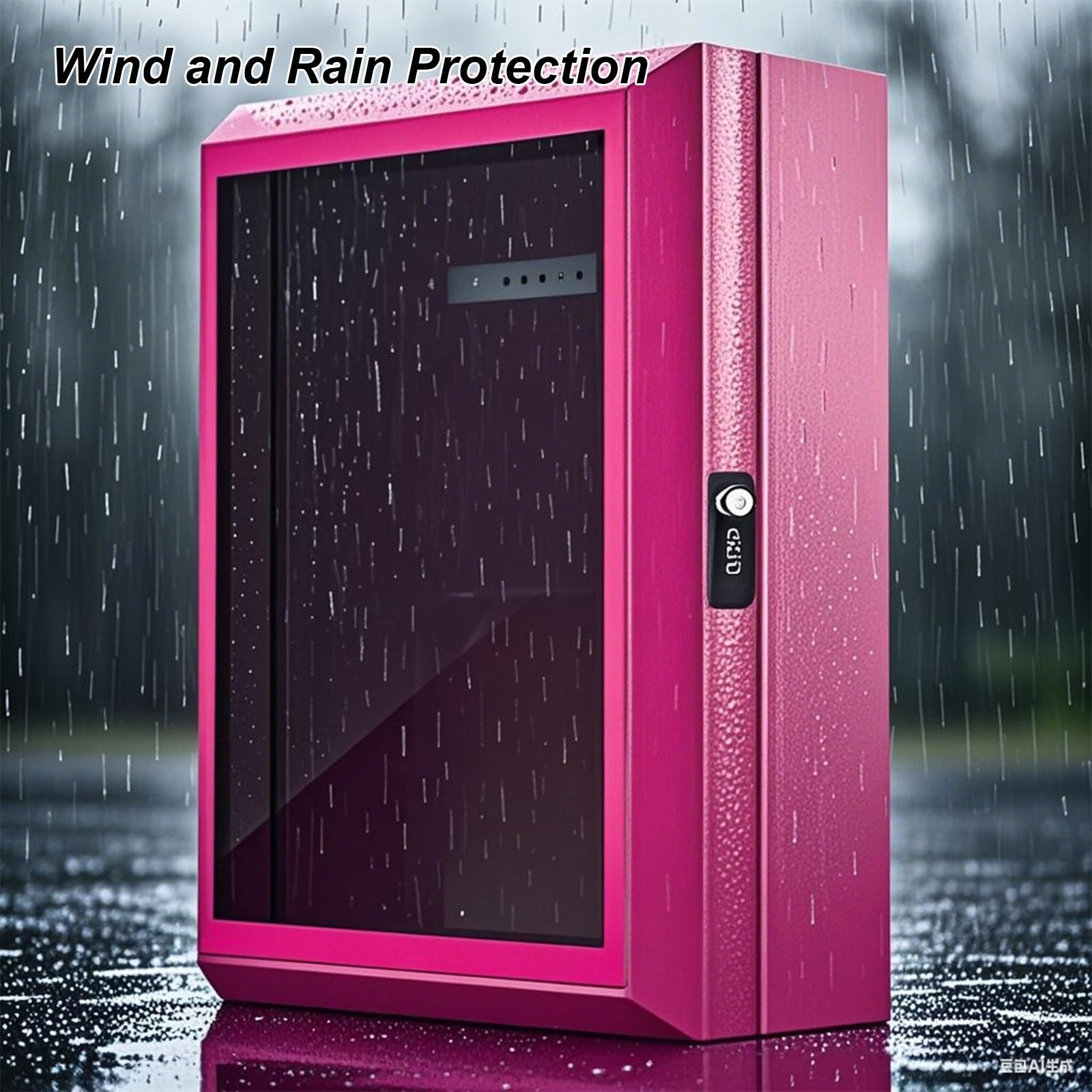 Caja protectora para cargador de vehículos eléctricos montada en la pared, impermeable y antirrobo, compatible con varias pilas de carga