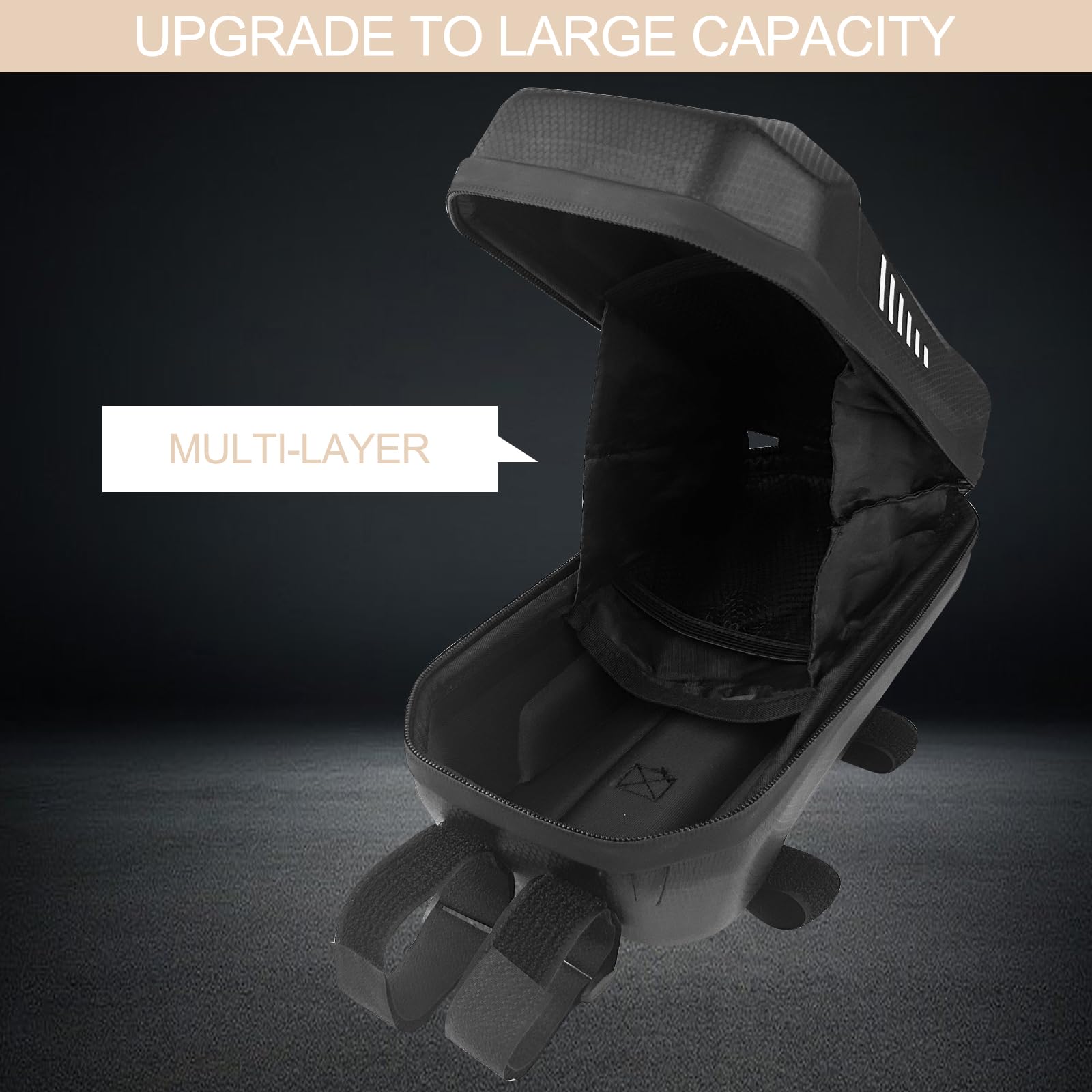 Borsa Monopattino Elettrico 3L, Borsamonopattino Impermeabile Antiurto, Borsa da Manubrio,Tasca Grande Capacità Scooter Anteriore di Stoccaggio, Accessorio per Scooter Elettrico