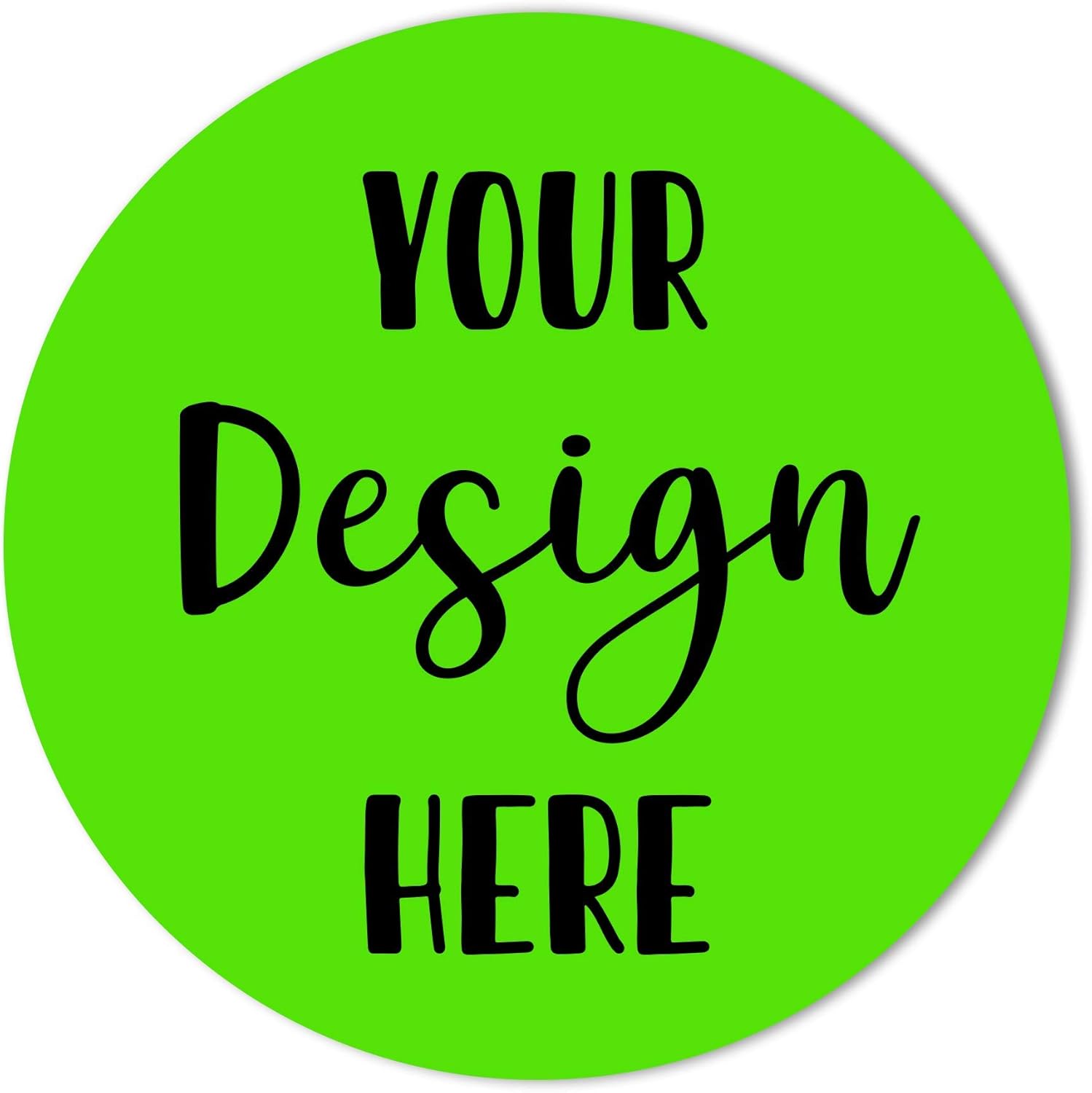 Custom Stickers Label Stickers - Round Personalized Labels for Business Logo, Customized Sticker Label, Logo Stickers Circle (3 inch Round - Glossy)