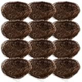 CAXUSD Simulated Bird Nest Decoration for Garden and Easter - Small Rustic Faux Bird Nest Plate Decor for Party Photography Props and Birdcage Accessories