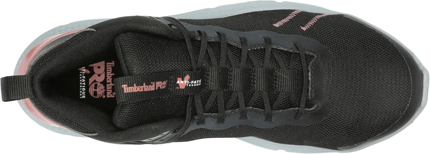 Timberland PRO Women's Setra Mid Composite Safety Toe Industrial Athletic Work Shoe, Black/Grey/Rose-2024 New, 6 W US - Image 5