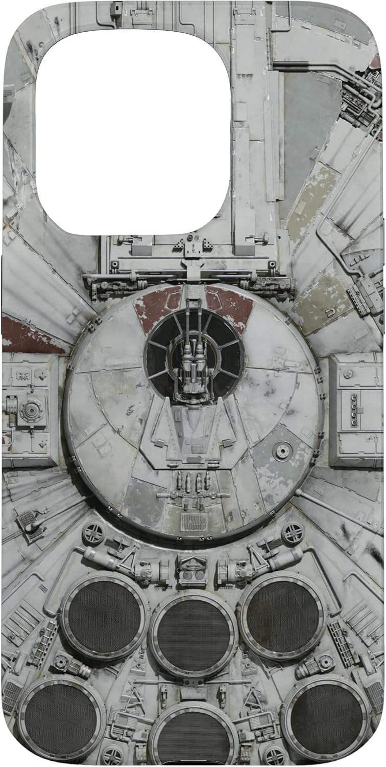 Star Wars Millennium Falcon Close Up Gray Case for iPhone 15 Pro