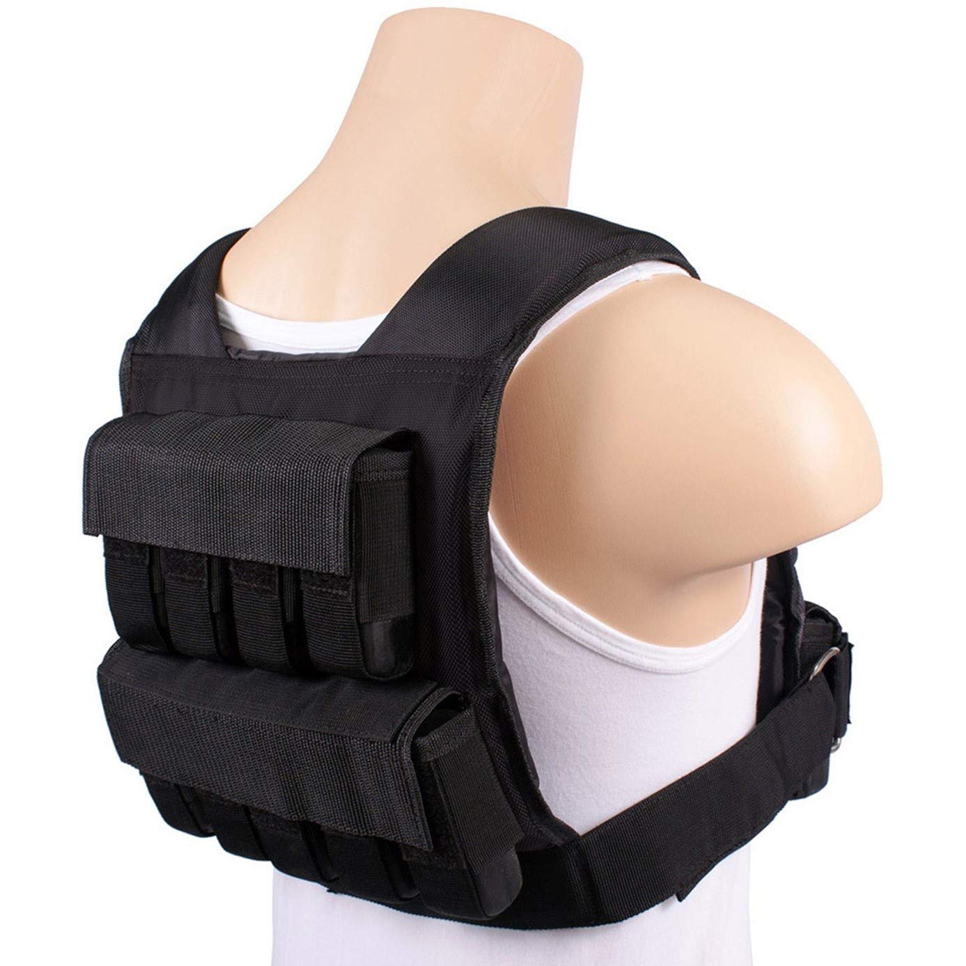 Fortex Gewichtsweste 10-20kg mit herausnehmbaren Gewichten | Trainingsweste Fitnessweste