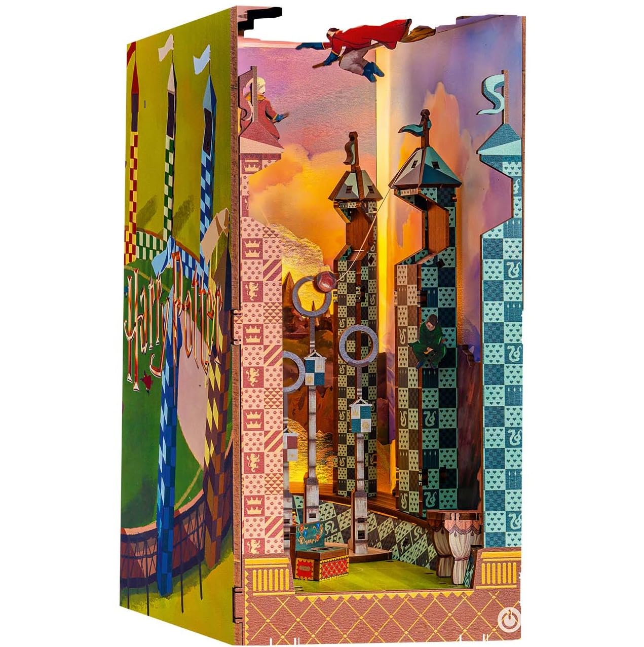Harry Potter Quidditch Field 3D Book Nook Wooden Puzzle Kit