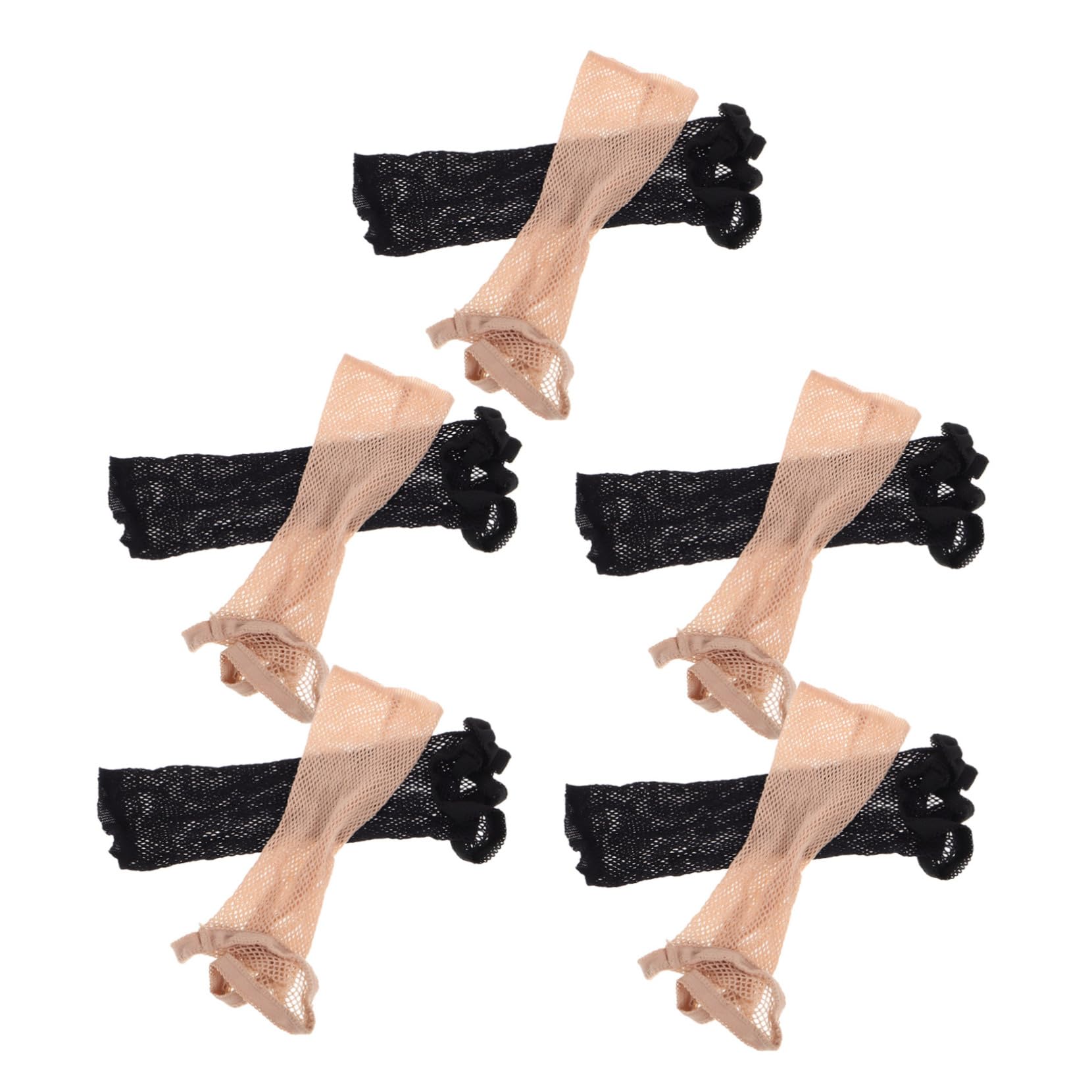 IWOWHERO 10pcs Mesh Wig Cap for Women Wig Grip Headband Elastic Hair Net Accessories Braided Cap for Crochet Braids Invisible