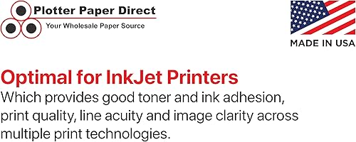 Miniatura 8 de Plotter Paper Direct (18 libras, translúcido  2 rollos, núcleo de 2 pulgadas  36 pulgadas x 300 pies) para impresión CAD en impresoras de chorro de