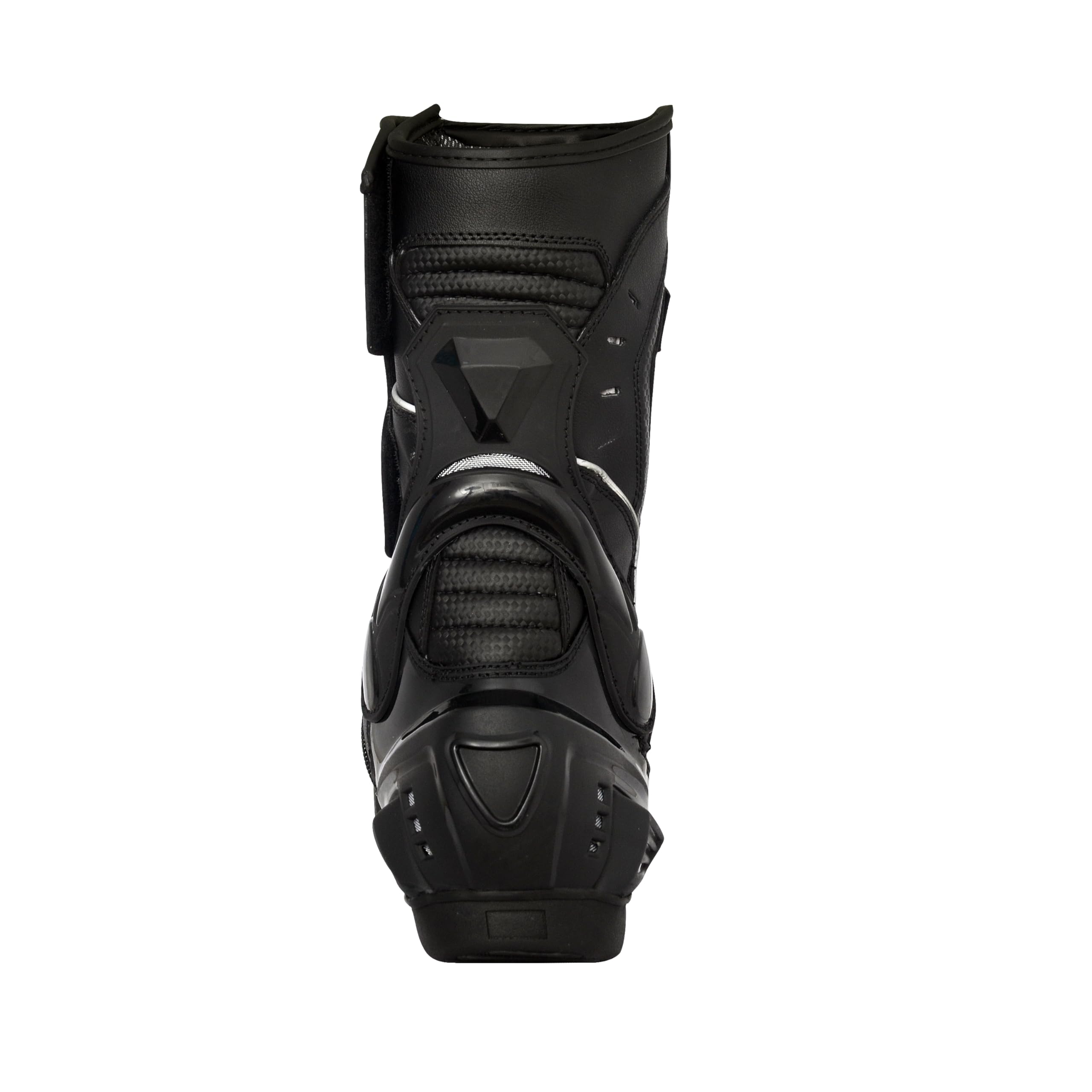 Bohmberg Botas de moto para hombre, deportivas, de piel, estables,protectores reforzados integrados, con protección en los tobillos, ergonómicas, botas moteras, biker, motorista - 42