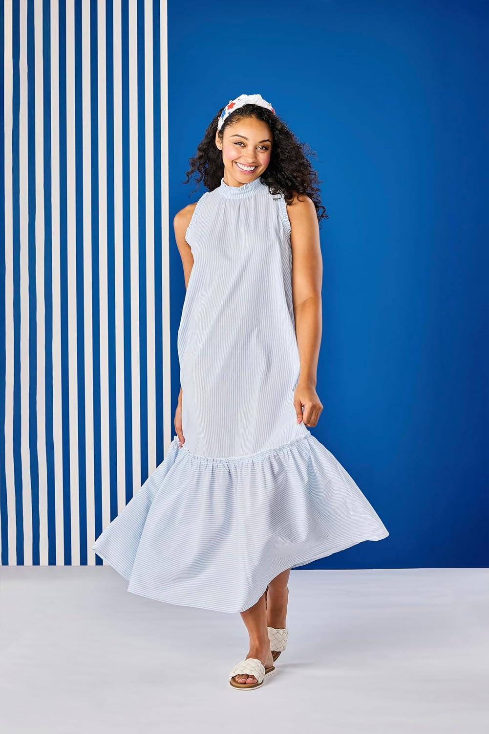 Mud Pie Womens Mud Pie Women's Wallis Stripe Maxi Dress - Image 4