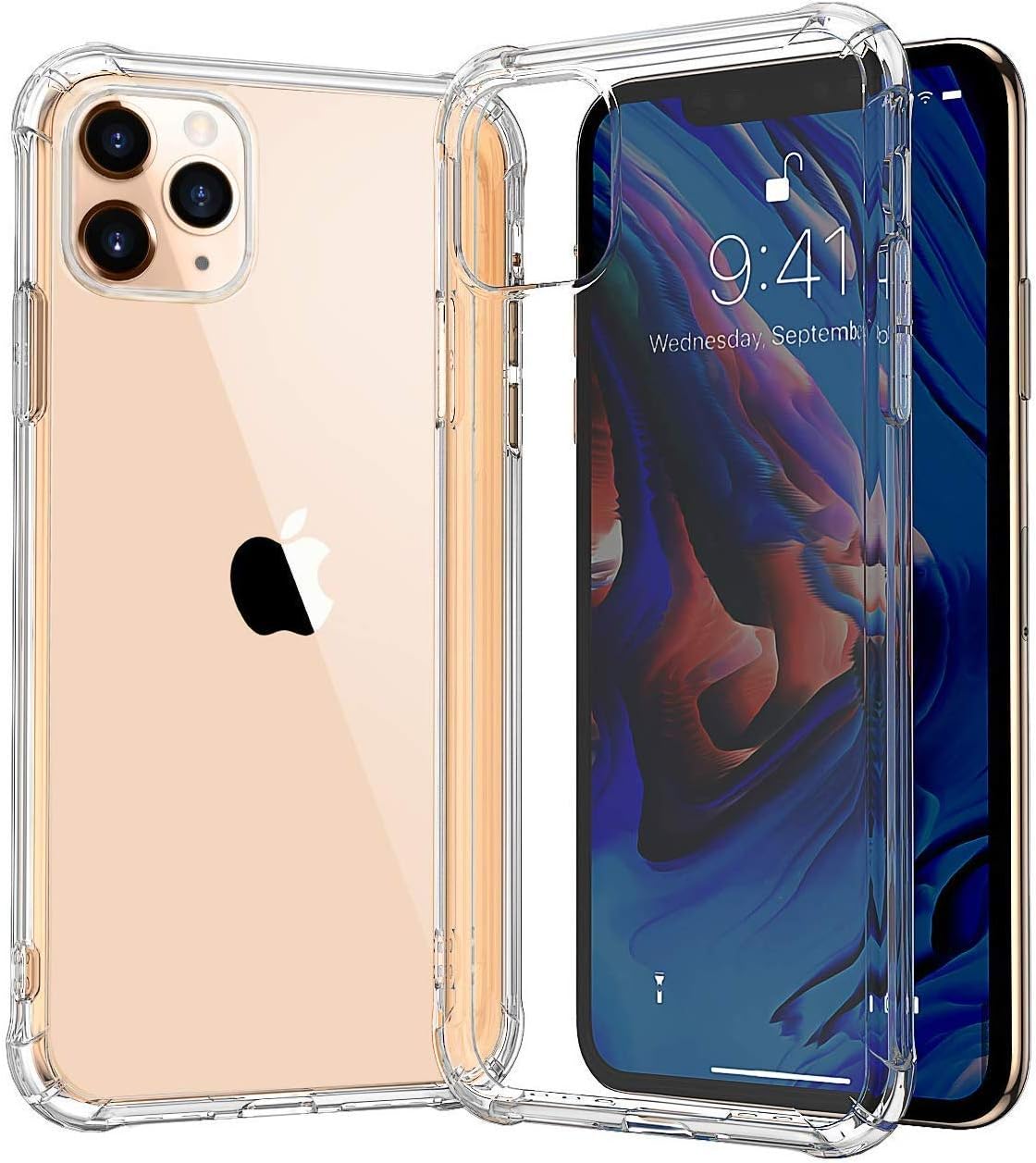 ASD Accessories iPhone 11, Clear Shockproof Bumper Case Soft TPU Silicone Case Cover[Drop Protection] Crystal Gel Case Skin (iPhone 11, Clear)