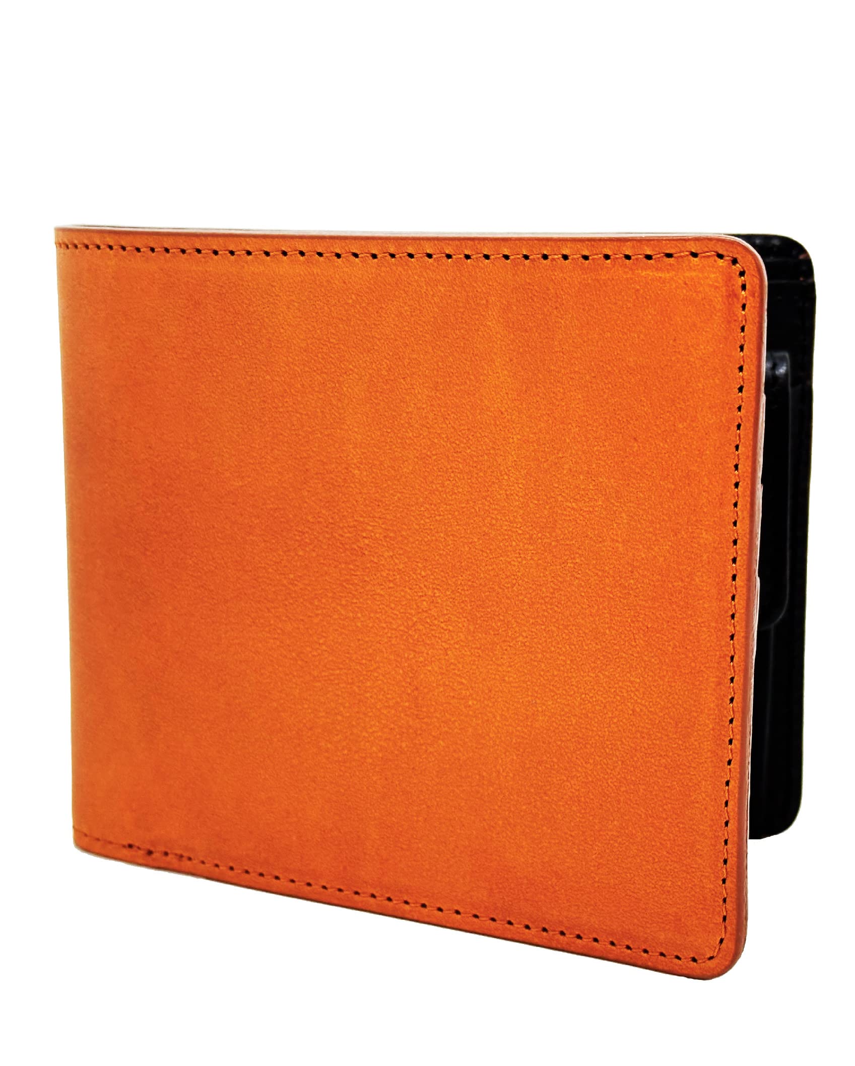 RAITO LEATHER Tochigi Leather Wallet, Men's, Bi-fold, Genuine Leather, Made in Japan, Large Capacity, Bi-fold, Bi-color (Camel) : Clothing, Shoes & Jewelry