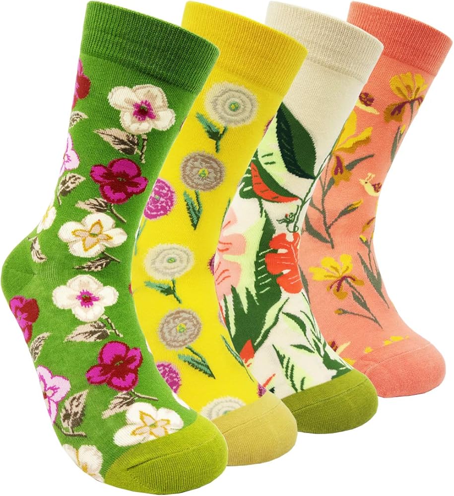 chinese dress ladies Amazon.com: HSELL Womens Colorful Dress Crew Socks Flower Funky Patterned  Casual Cotton Socks(Flowers