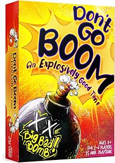 Don’t Go Boom Card Game - Family Card Games Gifts - Stocking Stuffer Ideas - Card Games for Kids for Game Night - Fun Childrens Games - (2 - 6 Players) Ages 7+