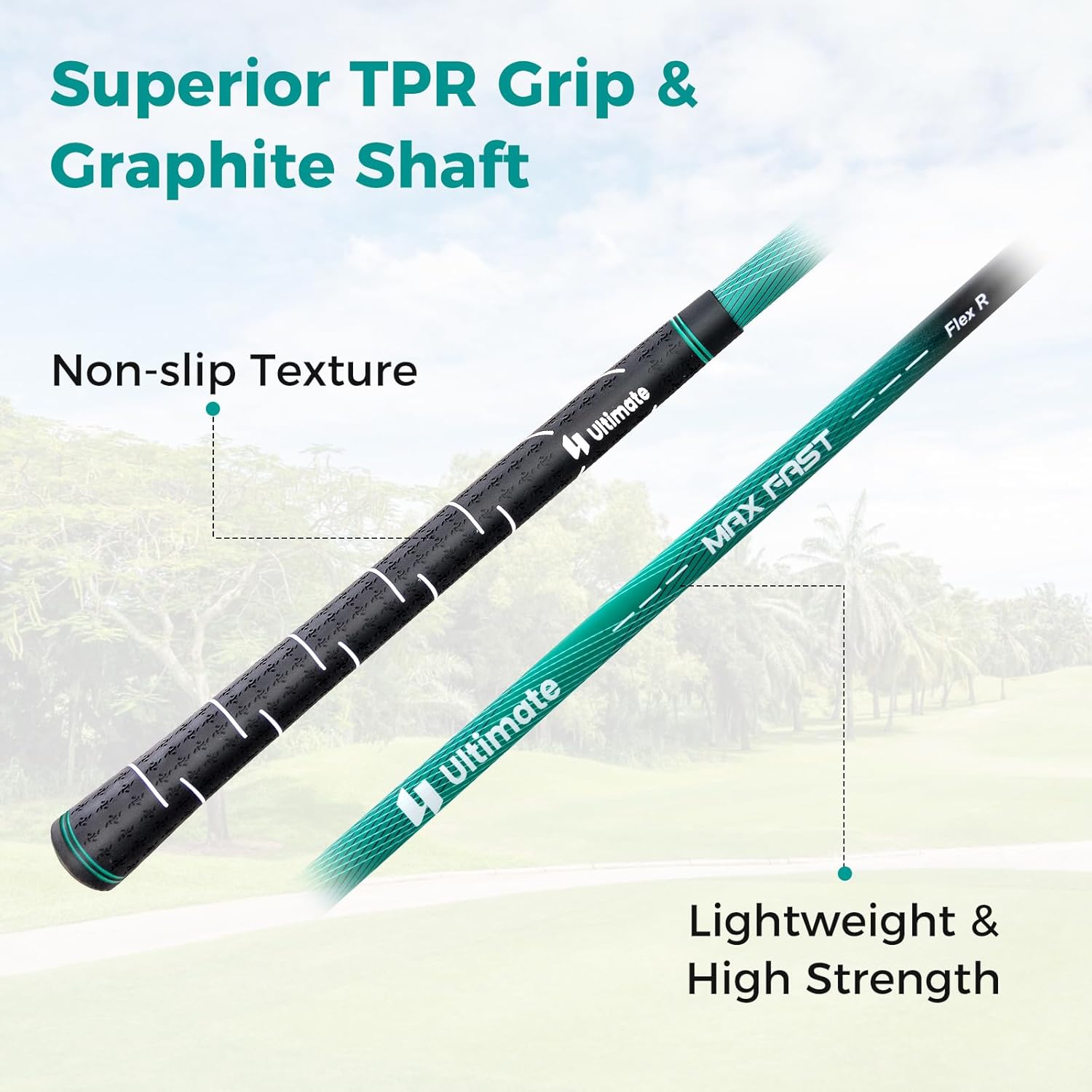 GYMAX Golf Clubs for Men, 16PCS Right Handed Complete Golf Set - 3 Woods (#1#3#5), 5 Irons (#5#6#7#8#9), Sand/Pitching Wedge, Putter, 3 Head Covers, Rain Hood & Stand Bag