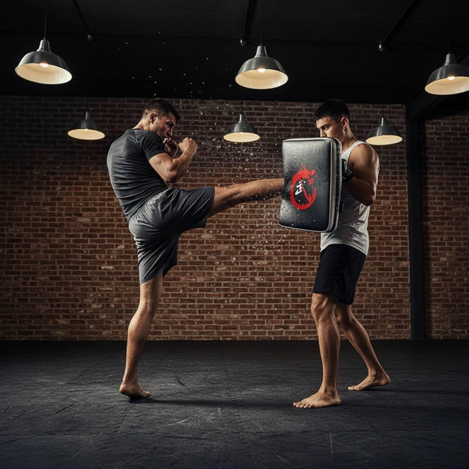 harayaa Parapad Kicking Pad Allenamento Arti Marziali Taekwondo Kickboxing Muay Thai Cuscino Combattimento con Rivestimento PU E Imbottitura EVA per