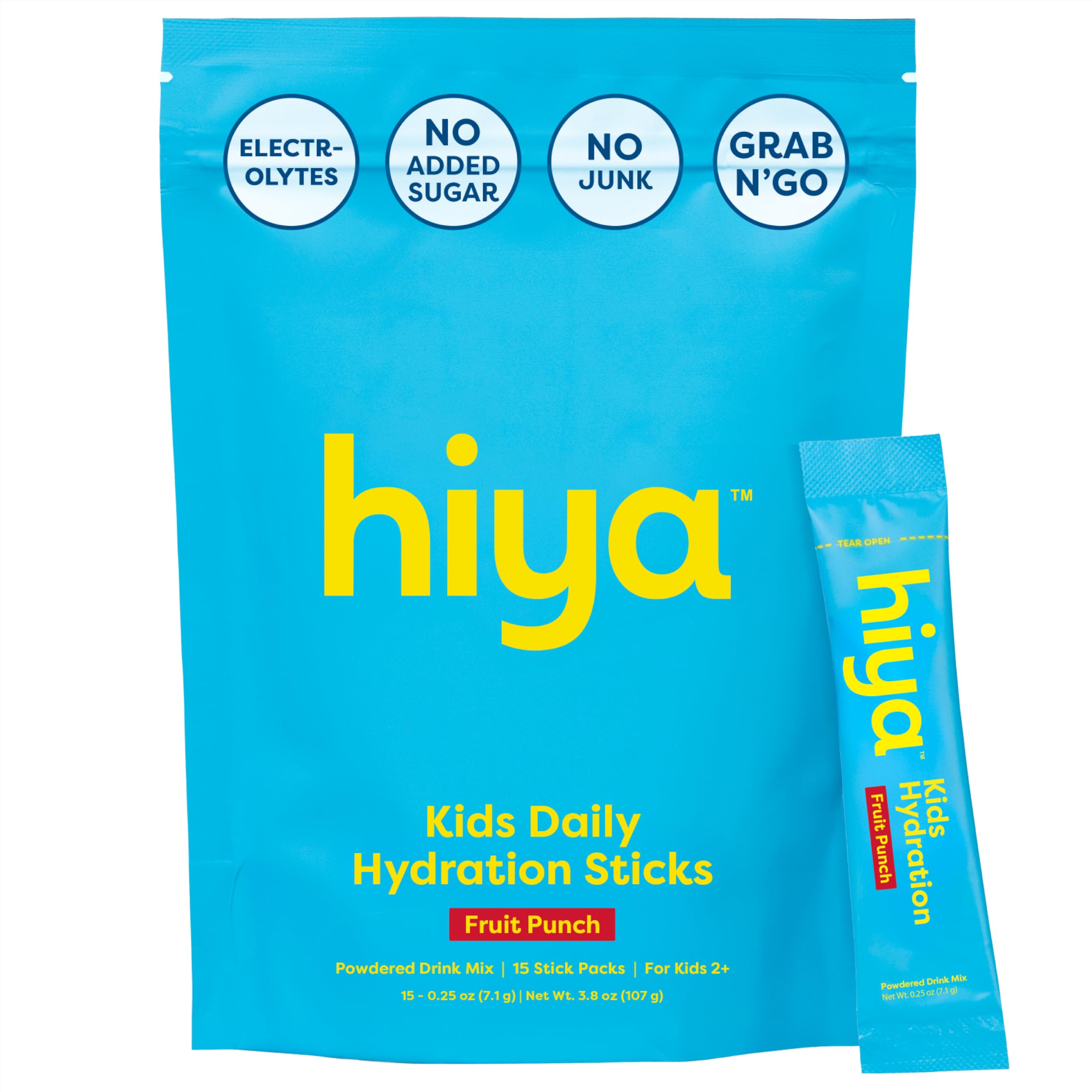 HIYA Kids Hydration with Electrolytes Fruit Punch