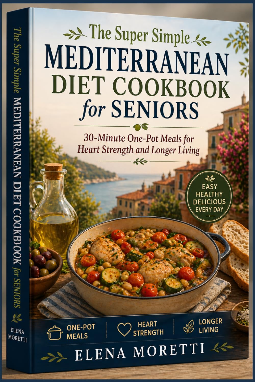 The Super Simple Mediterranean Diet Cookbook for Seniors: 30-Minute One-Pot Meals for Heart Strength and Longer Living