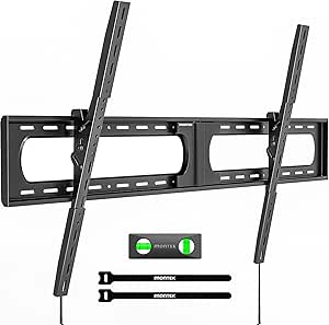 monTEK Heavy Duty XXL Tilting TV Wall Mount for 37-140&#39;&#39; Extra Large Flat &amp; Curved TVs up to 300 lbs, 4× Load Tested, 2.4&#34; Slim Low Profile Bracket, Fits 16&#34;/18&#34;/24&#34; Studs, Max VESA 1200×800mm