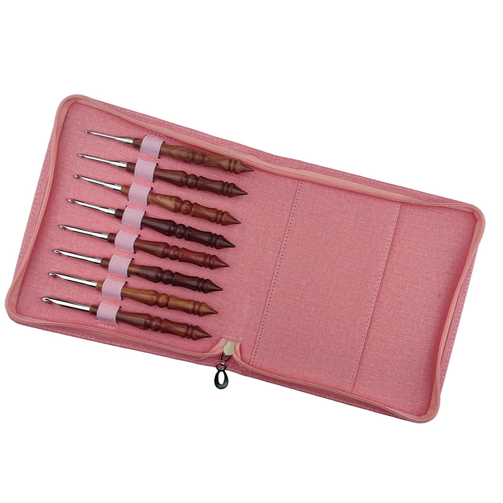 8Pcs Wood Handle Crochet Hook Knitting Ergonomic Handle Needle for Crocheting 3.0mm-7.0mm Wooden Tool