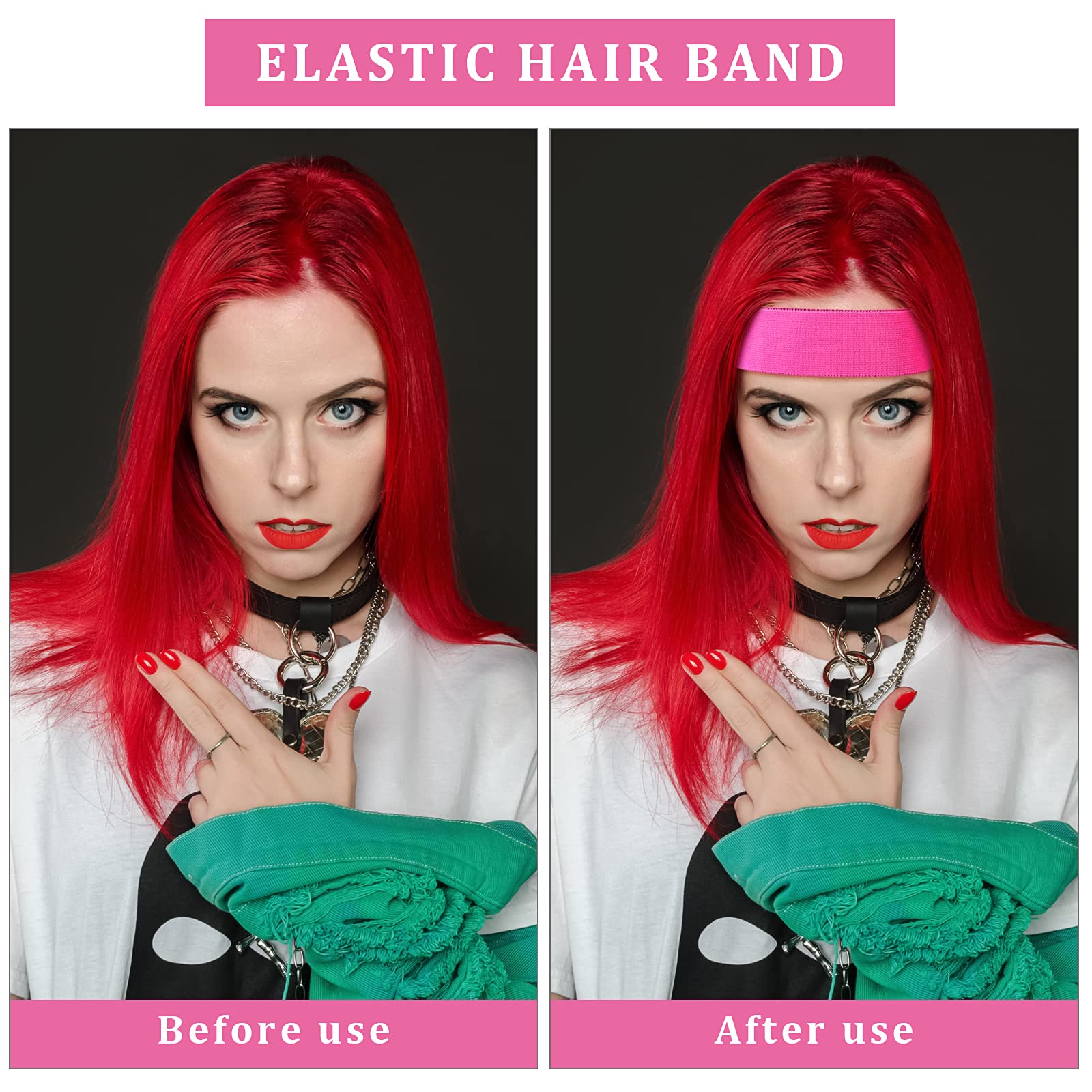 Alimiriam 2 Bandas Elásticas Para Bordes De Peluca, Bandas De Fusión De Encaje, Bandas De Peluca Para Mantener Las Pelucas En Su Lugar, Envoltura De Borde Para Colocar Los Bordes, Banda