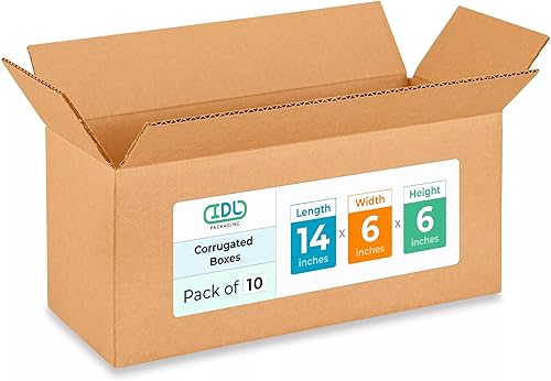 Miniatura 151 de Cajas para envío IDL Packaging - B-1266-5 de cartón corrugado, tamaño pequeño, de 12 pulgadas de largo x 6 pulgadas de ancho x 6 pulgadas de alto