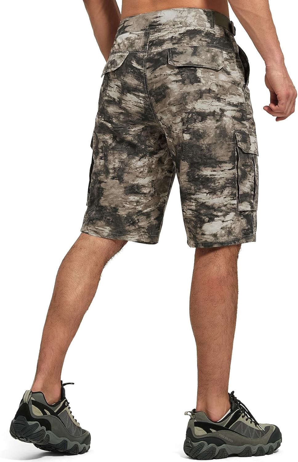 FREE SOLDIER Men's Cargo Hiking Shorts with Belt Lightweight Quick Dry Tactical Shorts with Pockets for Casual Work Golf