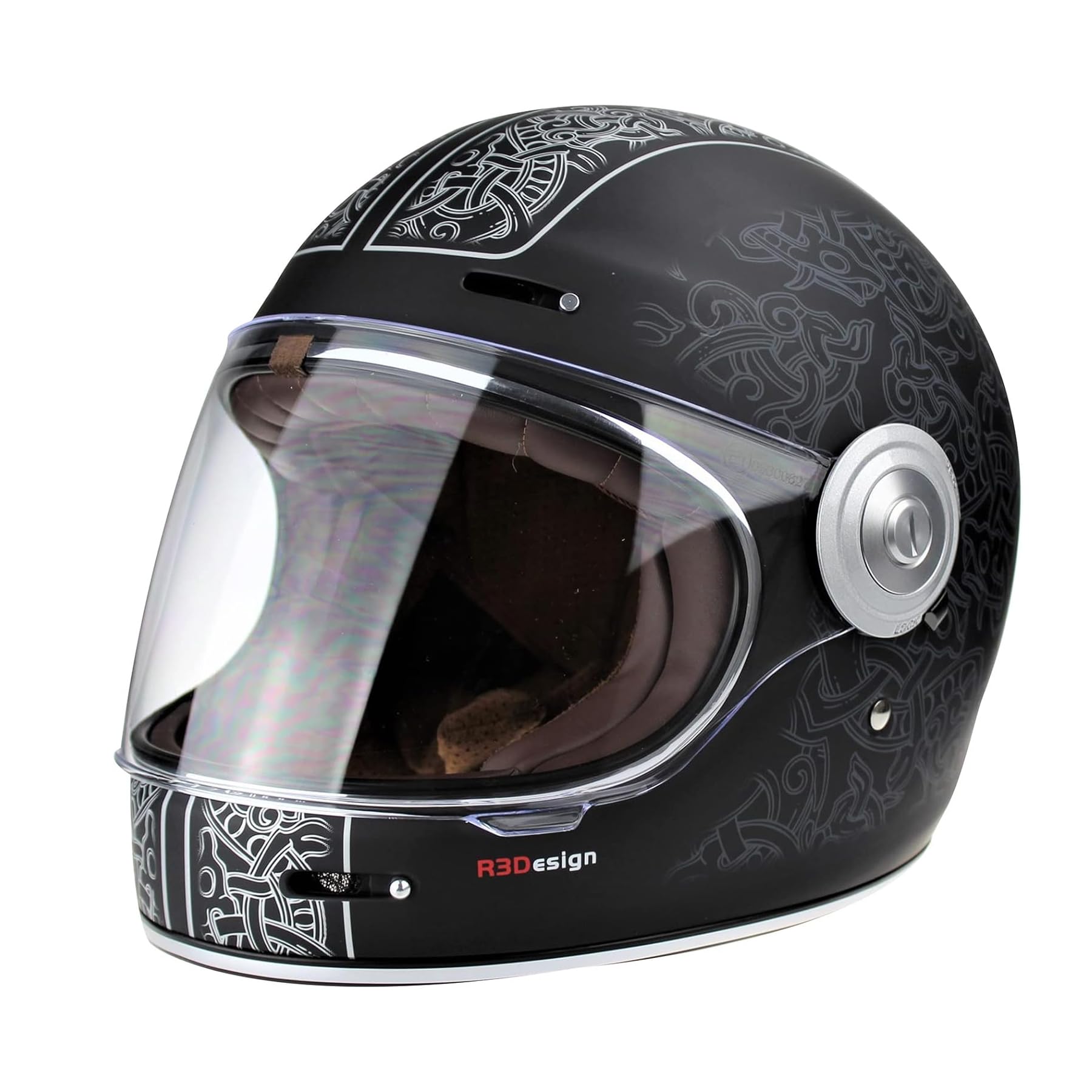 ViPER F659 Retro Motorbike Full Face Helmets VPR.303 Adult Motorcycle Rider Men & Women with ECE Approved Helmet Premium Classic Sports Racing Touring Scooter