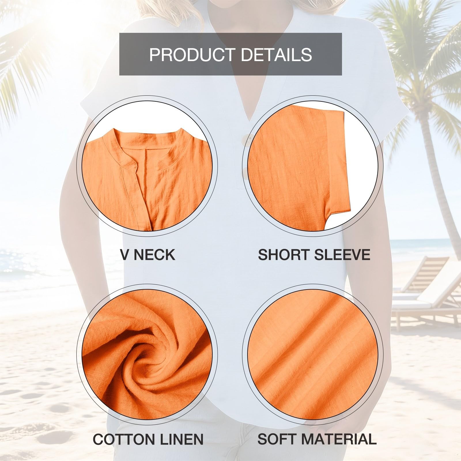 Générique Blouse Femme Grande Taille Chemisier Soie Femme Manches Moyenne Col Rondes Torsadé Granger Elegant D'éTé Tee Shirt avec Jean Tunique Chic Et Elegant