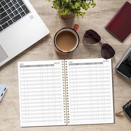 Miniatura 6 de Registros de cheques para chequera personal - Registro de chequera A5 para chequera personal, libro de contabilidad de gastos para personal y