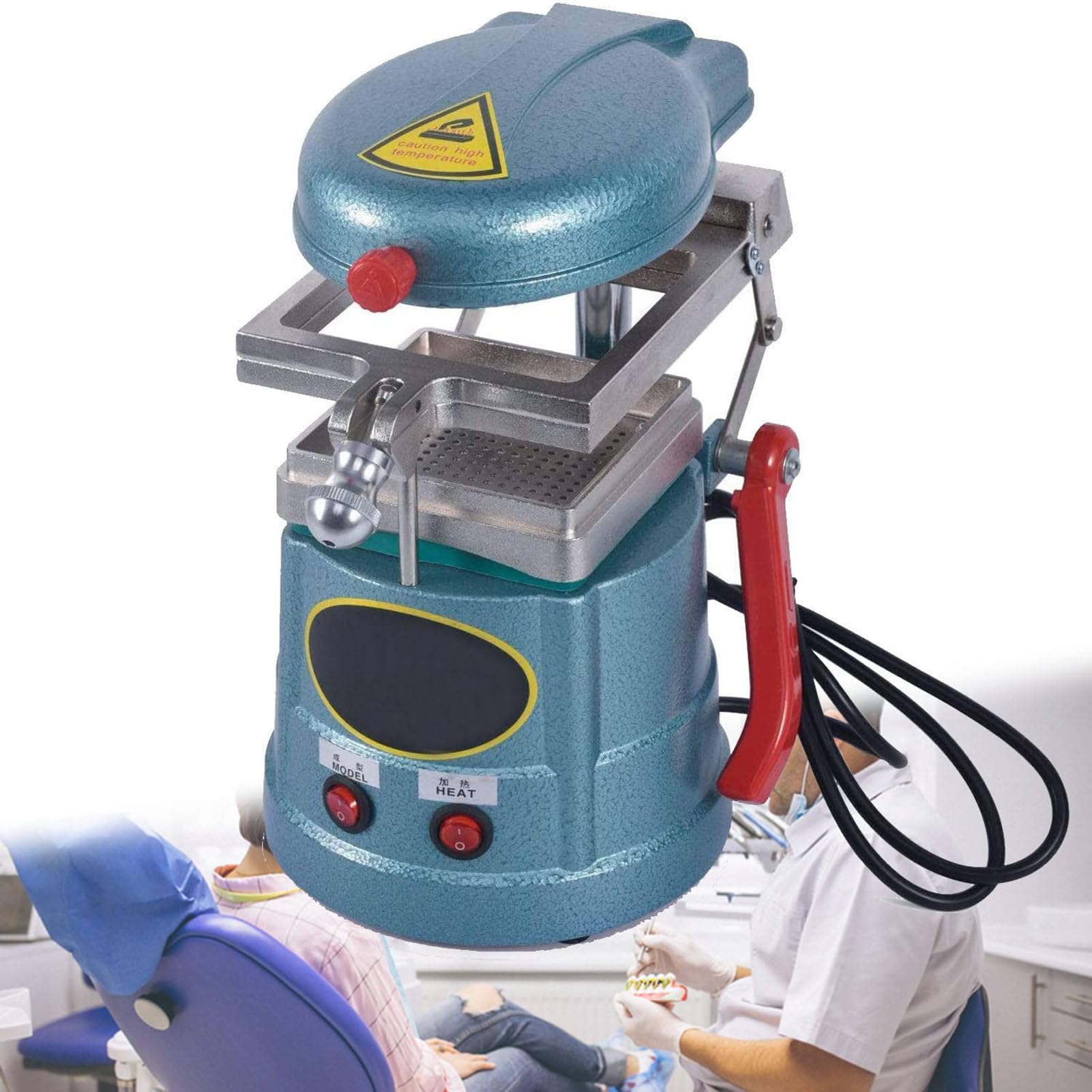 1000W Vacuum Molding Forming Machine Vacuum Former for Dental Care Molding Laboratory Thermoforming Equipment Oral Material Making Tools