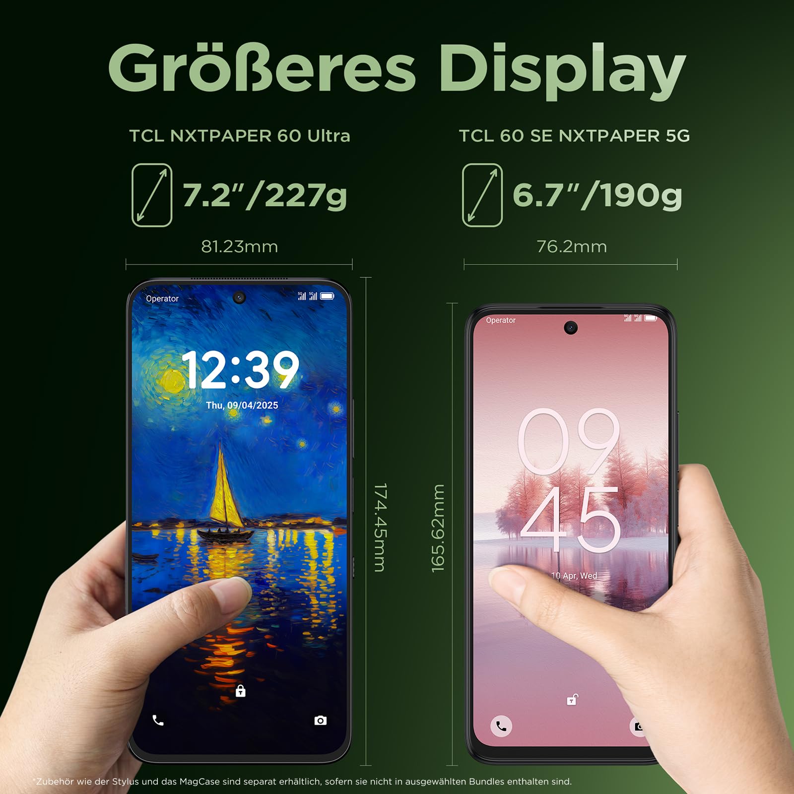 TCL NXTPAPER 60 Ultra 5G Android Smartphone, 7.2 Inch FHD+ 120Hz