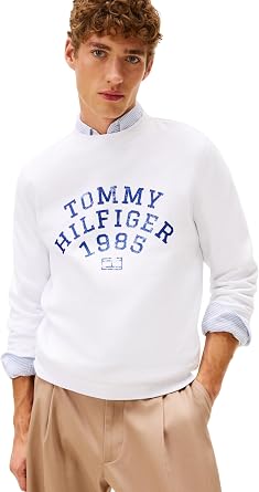 Tommy Hilfiger Hilfiger Arch Sweatshirt Mw0mw41426 Unisex Adult Pullover Sweatshirt