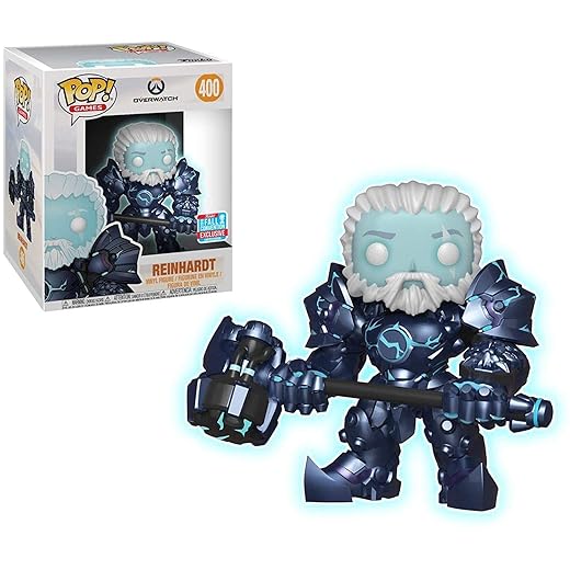 Nycc 2018 - Funko Pop Games: Overwatch - Reinhardt [6 Inch Glow In The Dark] #400 - Shared Exclusive!