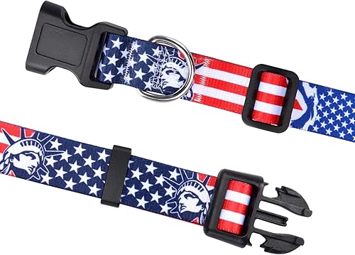 Miniatura 3 de Juego de collar y correa para perros medianos, collar suave y cómodo para mascotas para perros pequeños, medianos y grandes, patrón floral para