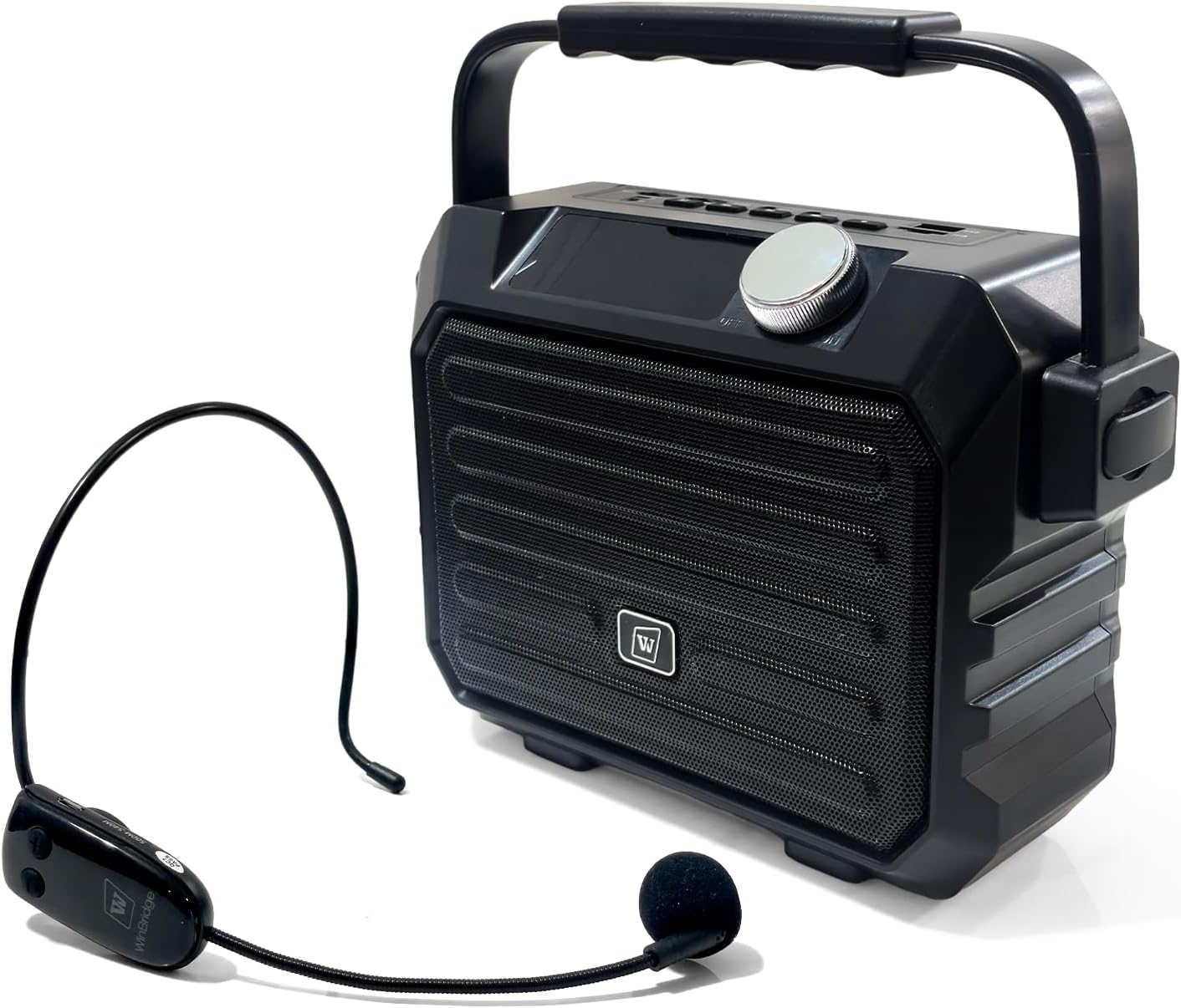 拡声器 ヘッドセットマイク大音量 ハンズフリー拡声器 ポータブル