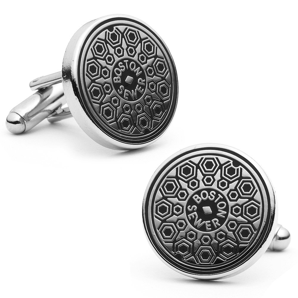 Boston Manhole Cover Cufflinks