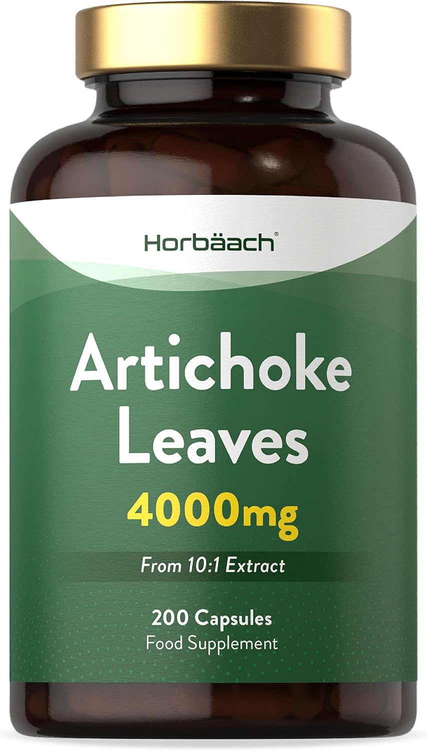 Artichoke Extract Capsules 4000mg High Strength Leaf 200 Count No