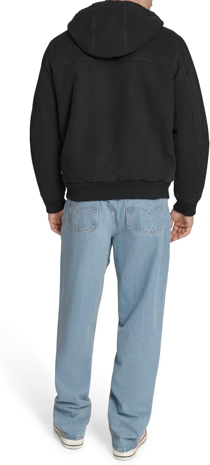 Levi's Men's Workwear Cotton Canvas Hooded Bomber Jacket (Regular & Big & Tall Sizes) - Image 4