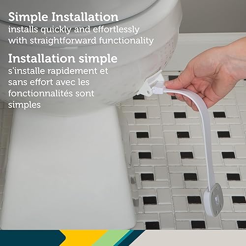 Miniatura 7 de Safety 1st OutSmart - Cerradura de inodoro color blanco 1 unidad paquete de 1