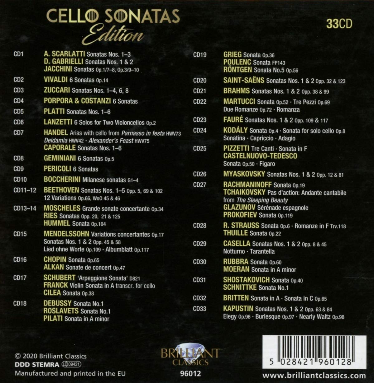 Cello Sonatas Edition