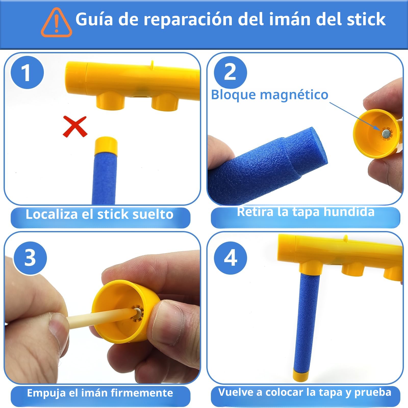 Juego de Atrapar Palos con 3 Velocidades – Juguete de Entrenamiento de Reacción y Coordinación Mano-Ojo para Niños y Adultos, Ideal para Juegos Interactivos en Casa o al Aire Libre