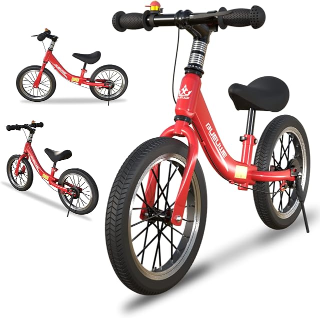 14 16 inch Balance Bike for 3-8 Year Old Boy Girl,No pedal bike for kids,with Brake and Parking Bracket,Outdoor Toys Birthday Gif