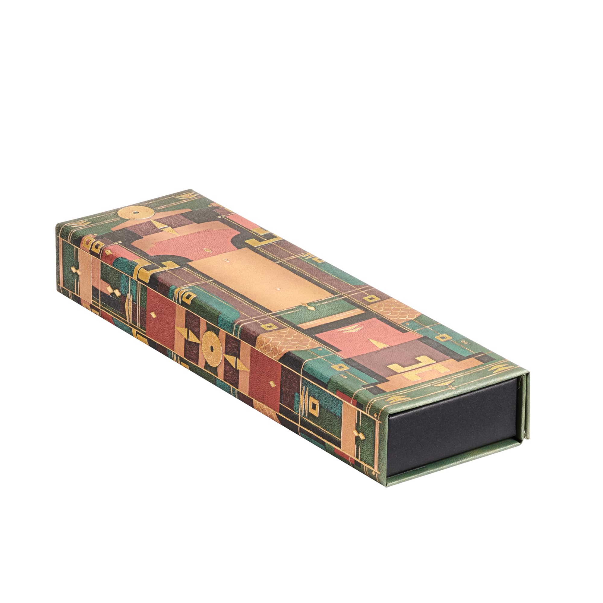 Lion’s Den (Sybil Pye Bindings) Pencil Case: Pencil Case with wrap closure, decorative printed cover paper
