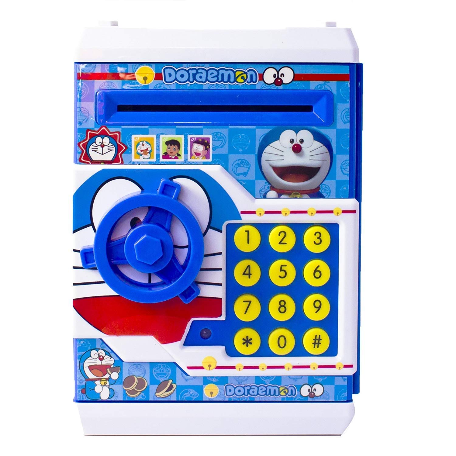 See full amazon price history chart for Gaanu Battery Operated Mini ATM Money Safe Kids Piggy Saving ATM Bank with Electronic Lock Coin Bank for Kids (Doraemon) Gaanu Battery Operated Mini ATM Money Safe Kids Piggy Saving ATM Bank with Electronic Lock Coin Bank for Kids (Doraemon) (B07LBKVQ3X) Amazon Price History, Amazon Price Tracker