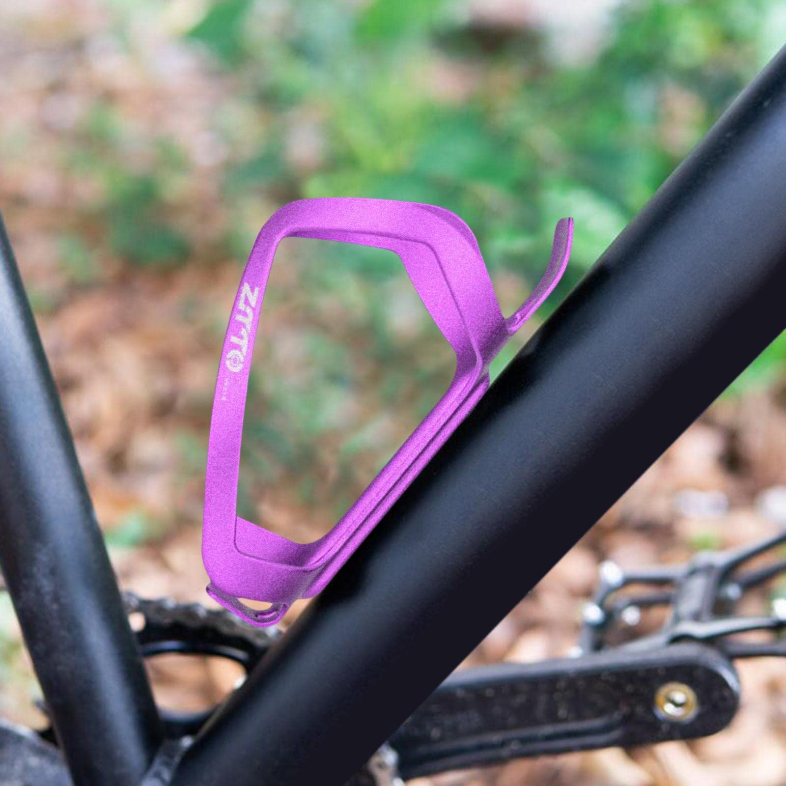 Portaborraccia Universale In Alluminio Saycker Per Bici - Leggero Con Viti E Rondelle - Colore Viola - 4