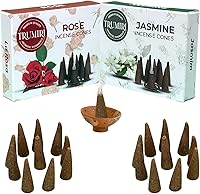 Vista 68 de TRUMIRI Incense Cones - Combo Pack of 20 Cone Incense - 10 Nag Champa + 10 Palo Santo - Insence Cones - Incense Cones Scented - Cone Incense Scents