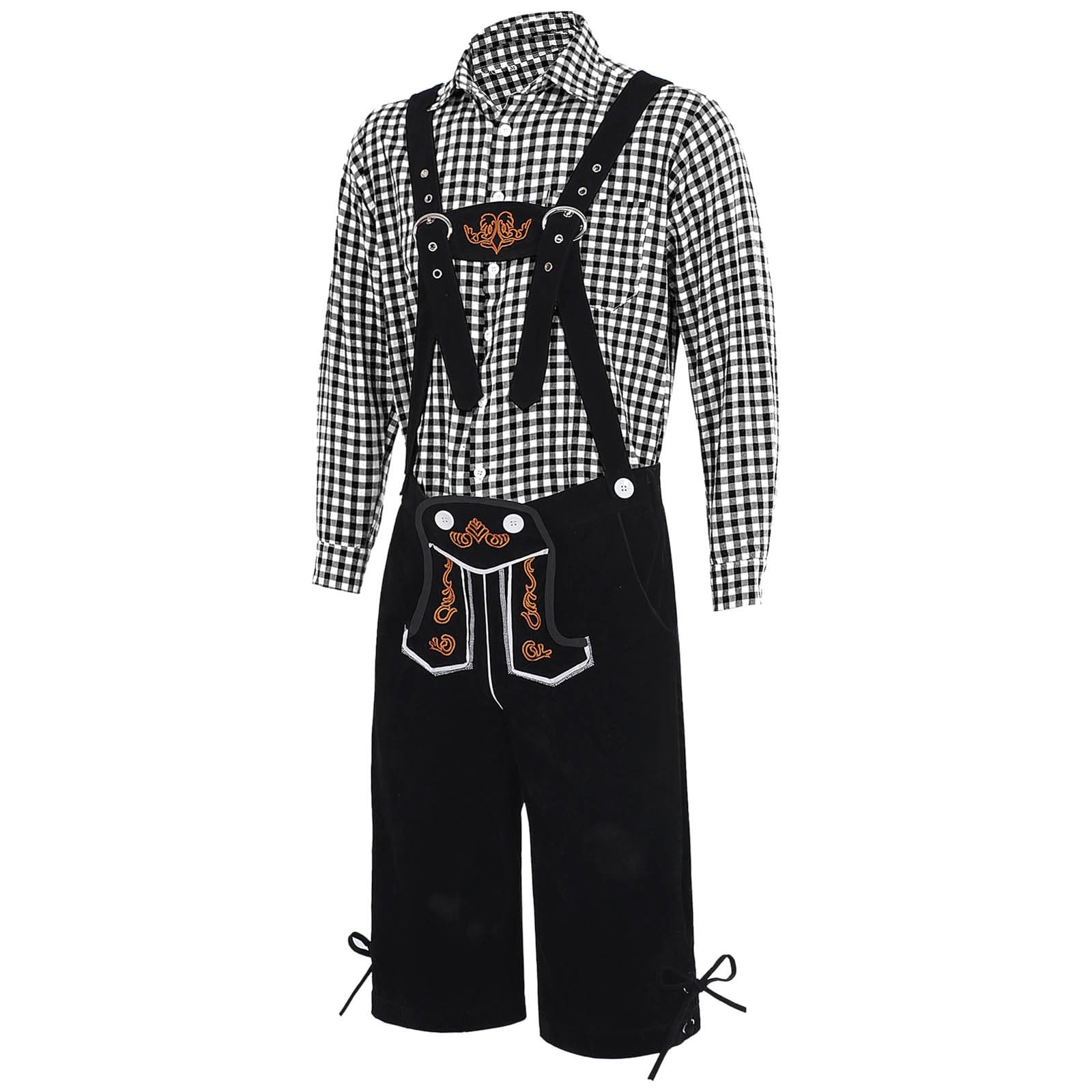 Lederhosen En Cuir Suédé Pour Homme : Déguisement Bavarois De